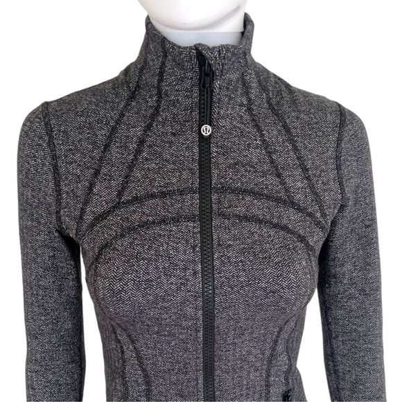 EUC Lululemon Define Jacket Herringbone Gray 4 - Picture 15 of 16